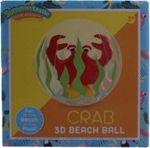 strandbal Krab 3D 30 cm vinyl