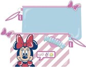 toilettas Minnie Mouse junior 24 x 14 cm roze/blauw