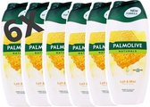 Palmolive Douchegel - Naturals - Milk and Honey - 6 x 250ml | Voordeelverpakking