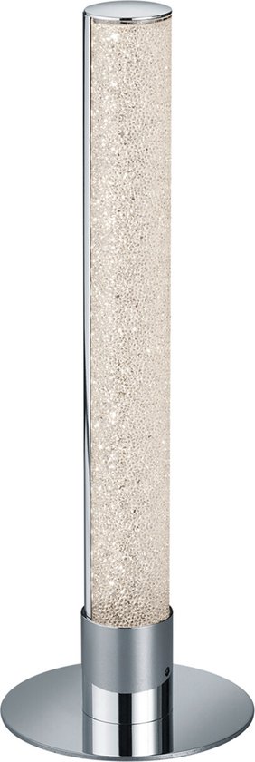 LED Tafellamp - Tafelverlichting - Torna Lagia - 5W - Warm Wit 3000K - RGBW - Afstandsbediening - Dimbaar - Rond - Mat Chroom - Aluminium