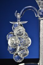 Waxine/kaars kandelaar 27,5 cm helder kristal