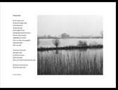 Acacia – Winterlicht 2  – maçonniek gedicht in fotolijst zwart aluminium 30 x 40 cm
