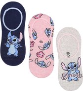 Set 3x sokken sokketjes in verschillende kleuren STITCH DISNEY, certificaat OEKO-TEX