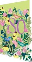 80 Birds & Flowers Lasercut Card (GC 1992)