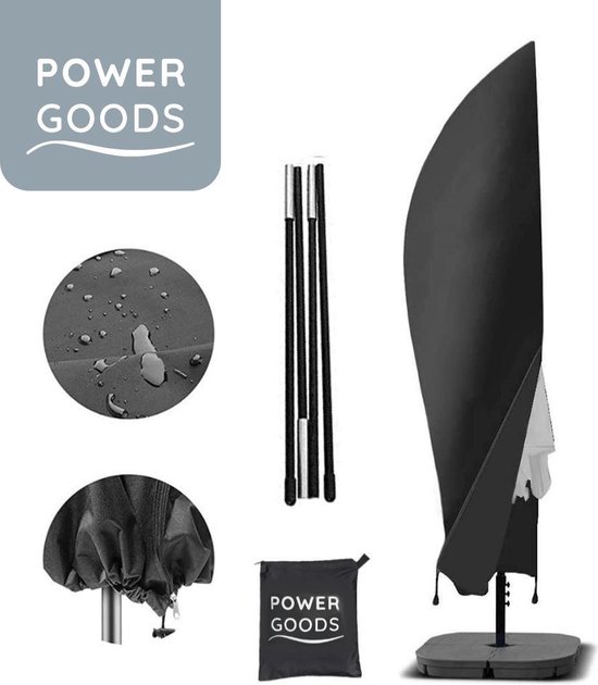 Ik heb een contract gemaakt Kleuterschool Sympton Power Goods Parasolhoes XXL voor zweefparasol – Parasolhoes met rits en  stok –... | bol.com