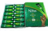 Henna Tattoe - 6 stuks - Yashika Henna - Mehndi - Lichaamskunst - Tijdelijke Tatoeage - Met Natuurlijke Kruiden - Neptattoe - Inkt Pasta - 6 cones - 25 gram/tube