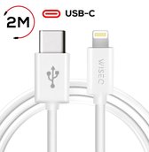 USB C Lightning Kabel - Apple Lightning naar USB C - 2 Meter Fast Charging Kabel iPhone - Wit
