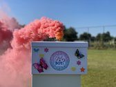 Gender Reveal - Rookbox - Rookkanon - Roze - Meisje - Rookbom - Rook - Zwangerschap - Aankondiging zwangerschap