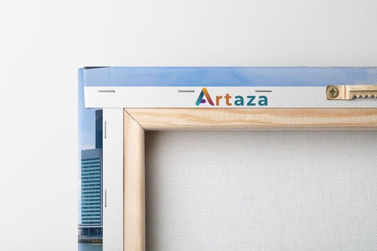 Artaza - Peinture sur toile - Skyline de Rotterdam sur l' Water - 80 x 80 - Groot - Photo sur toile - Impression sur toile