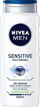 NIVEA Sensitive Shower Gel - Heren - Speciale gevoelige huid - 500 ml