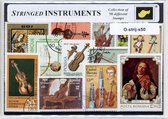 Strijkinstrumenten – Luxe postzegel pakket (A6 formaat) : collectie van 50 verschillende postzegels van strijkinstrumenten – kan als ansichtkaart in een A6 envelop - authentiek cad