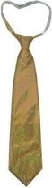 stropdas glitters unisex goud one size