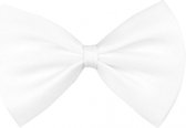 vlinderstrik Basic heren 10 cm wit