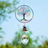 BaykaDecor - Unieke Kristalen Suncatcher Tree Of Life - Tuin Decoratie - Woondecoratie - Raam Decoratie - Chakra Kristal - 41 cm