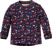 Quapi baby meisjes shirt Lieve aop Blue Dark Animal