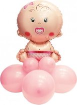 ballonnen-set baby meisje 90 cm roze