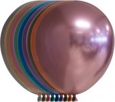 ballonnenset spiegelend 30 cm chroom 10-delig