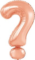 folieballon Symbool ? 57 x 110 cm ros√©goud