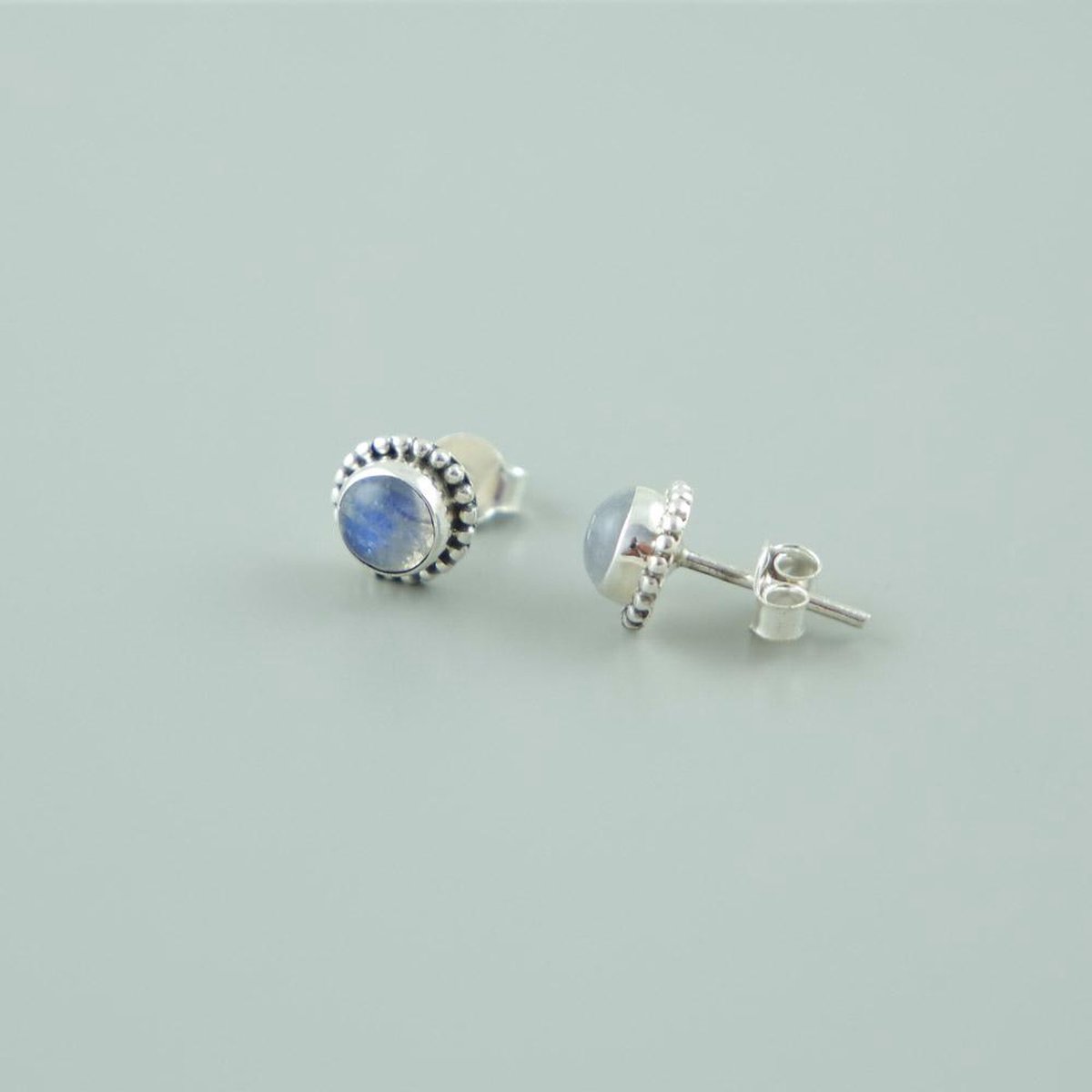 House of Jewels Maansteen Oorknoppen / Oorbellen Echt Zilver