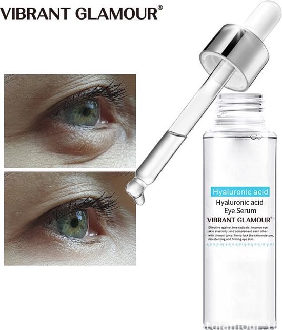 Sérum yeux Glamour à l' acide hyaluronique - Acide hyaluronique - Anti-âge  - Soin du... | bol.com