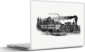 Laptop sticker - 11.6 inch - Vintage - Trein - Stoomtrein - 30x21cm - Laptopstickers - Laptop skin - Cover