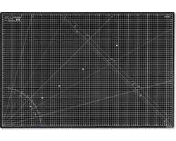 Elan Snijmat A2 Zwart en Taupe, 5-laagse Zelfherstellende Snijmat A2, Knutselmat, Snijmat 45x60 CM, Self Healing Cutting Mat A2, Snijmat A2 Zelfherstellende, Hobby Snijmat Zwart, Werkmat, Self Healing Snijmat