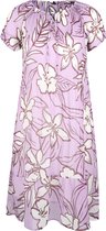 Promiss - Female - Lange plissérok met bloemenprint  - Violet