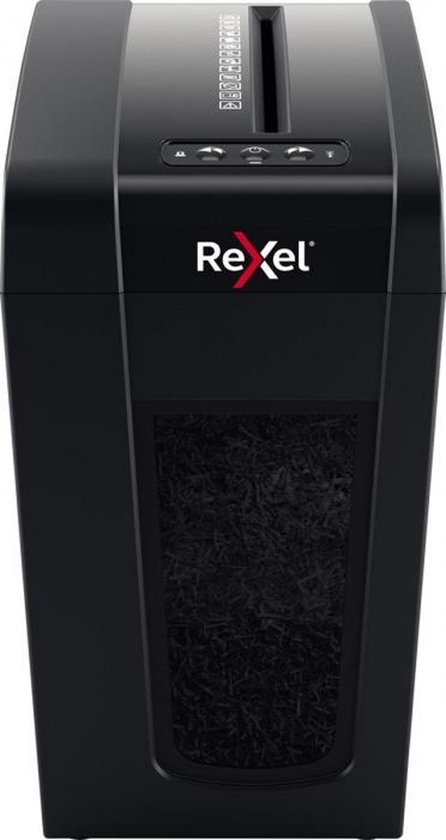 Rexel Secure X10-SL Stille Papierversnipperaar P-5 Micro - Versnippert 6 Vellen - Voor Thuiskantoor - Zwart - Rexel