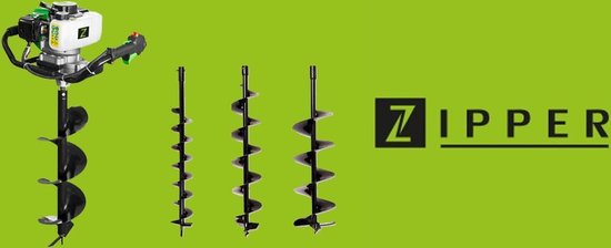 Zipper Benzine Grondboor ZI-ELB70 - 70 cm - 1,65 KW - 3000 1/min| inclusief 3 Boren (100/150/200 mm) van Zipper — afbeelding 5