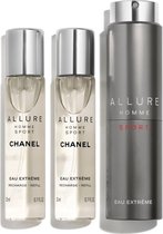 Chanel Allure Homme Sport Eau Extreme 20 ml - Eau de Toilette - Herenparfum - Navulbaar 3 x 20 ml