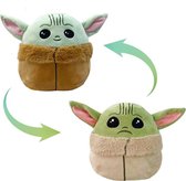 Yoda knuffel omkeerbaar 15cm - Baby Yoda - Yoda pluche - Star Wars knuffel - omkeerbare knuffel - mood knuffel - Reversable