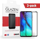 2-pack BMAX geschikt voor Motorola Moto G Stylus 2021 Glazen Screenprotector - Full Cover gehard glas - Beschermglas - Tempered Glass - Glasplaatje - Zwart