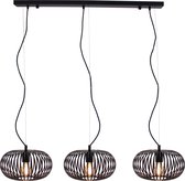 Chericoni - Curvato Hanglamp - Zwart Metaal - Eigen Ontwerp - 3 lichts - Ø 30 cm