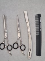 Belux Surgical / 4-delige set voor verzorging in een aantrekkelijk etui RVS / Duits Staal