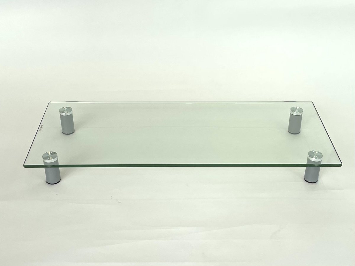 Monitor verhoger | Getemperd Glas | 7.3cm hoog