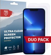 Rosso Screen Protector Ultra Clear Duo Pack Geschikt voor Apple iPhone 13 Pro Max | TPU Folie | Case Friendly | 2 Stuks