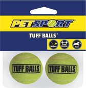 Tuff Balls - Tennisballen speciaal voor honden - 2stuks - Kleurvast - 6CM
