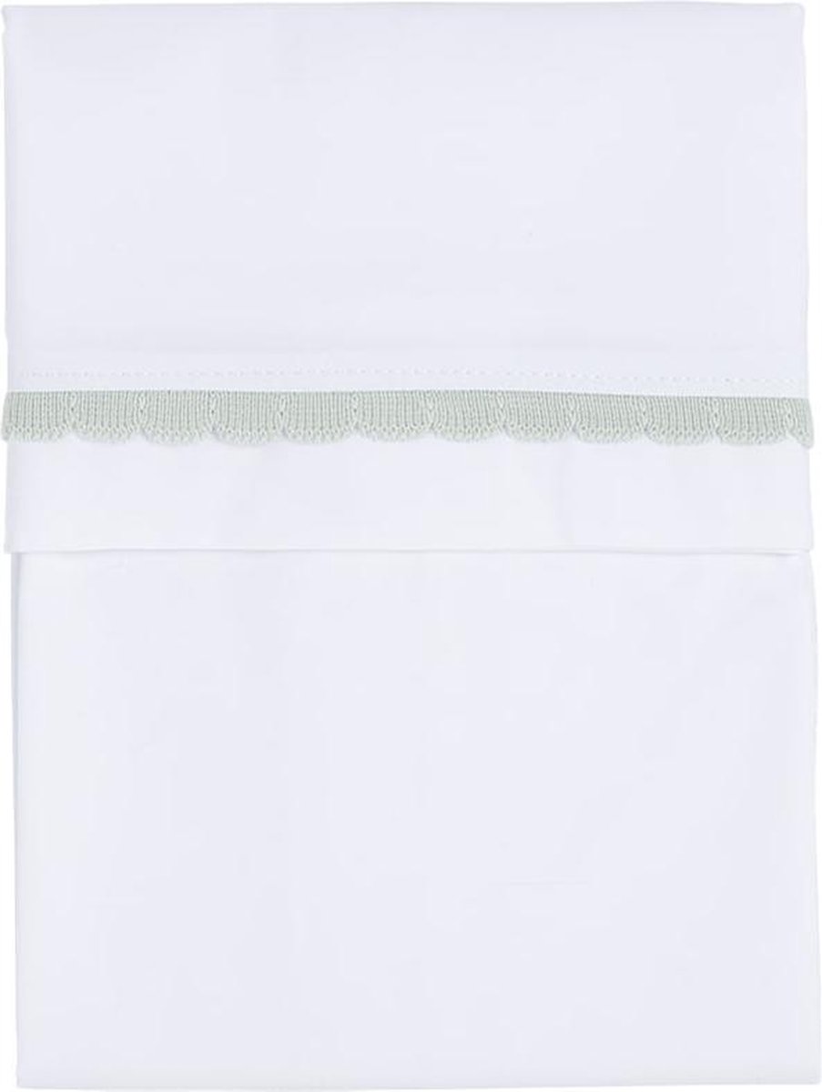 Baby's Only Ledikantlaken Reef - Ash Mint/Wit - 120x150 cm Baby's Only Ledikantlaken Reef - Ash Mint/Wit - 120x150 cm