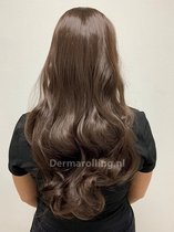 Dermarolling Clip In Half Wig Hairextensions 61cm. (24inch) – Bruin #10