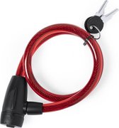Fietsslot - kettingslot - hangslot met sleutel - kabelslot - sloten - waterbestendig - rood