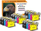 MediaHolland®  Brother LC223 - Huismerk Inktcartridge -  Multipack - 8x Zwart / 4x Kleur