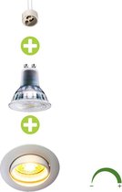 LED Inbouw spot 70mm | Wit | 5,5W | Dimbaar - Dim to warm