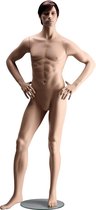 Etalagepop - Mannequin - Geskulpteerd haar - Heer - NIK 4