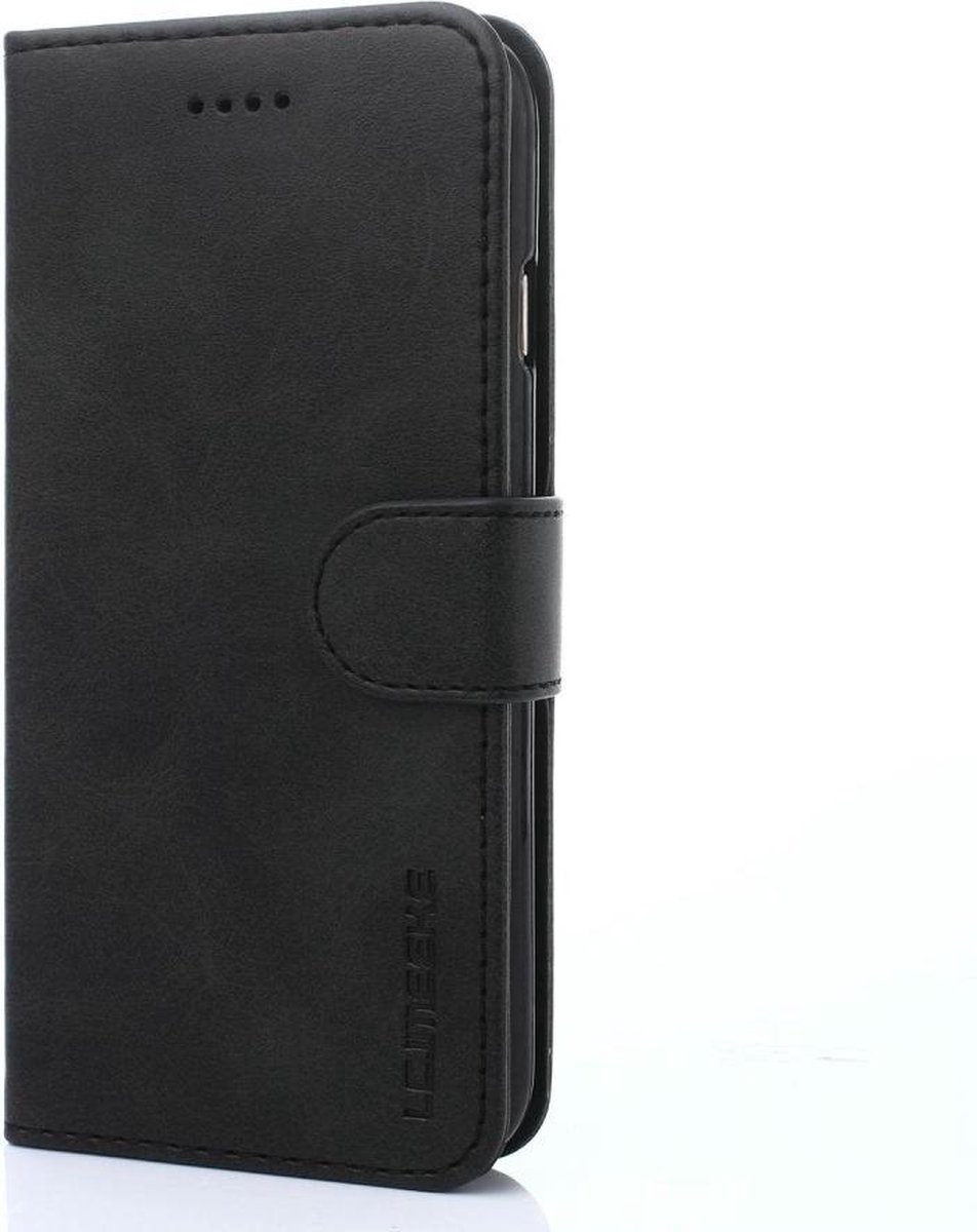 Geschikt voor iPhone 7 / 8 / SE (2020) wallet / portemonnee case hoesje - zwart