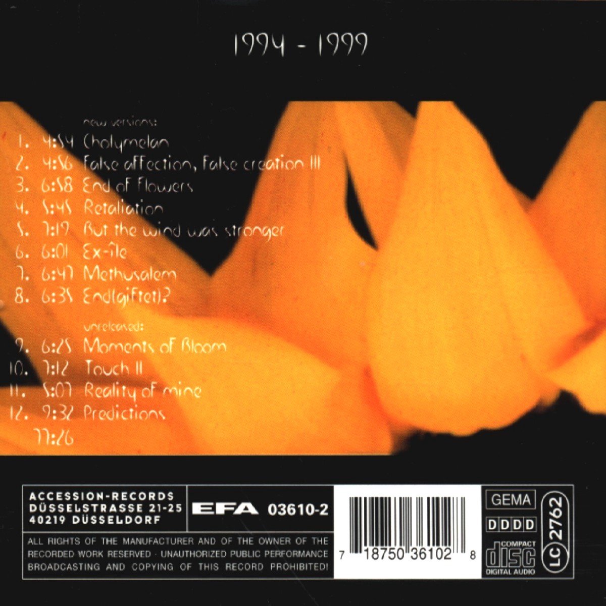 Diary Of Dreams Moments Of Bloom (CD), Diary Of Dreams CD (album