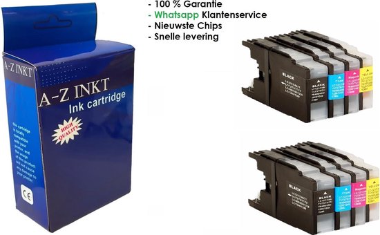 Lot De 12 Cartouches D'encre Compatible Brother (Cyan, Magenta, Jaune) - Réf. B-LC1240-COLOUR-4