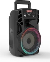 INOVALLEY KA01 - 100W Bluetooth light speaker - Karaoke functie - 2 Speakers - Gekleurde LED lampjes - USB poort