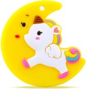 Chewzoo® - Unicorn Bijtketting - Eenhoorn - Kauwketting - Rond - Geel