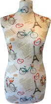 Paspophoes Paris Gazette voor paspop/buste - Universeel - Maat 32 t/m 46