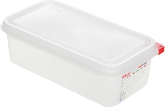 Araven Food Storage Box - Hermetic - Gn1-3 - 4L - H10cm - Polypropylène - (Set de 6) et Yourkitchen E-cookbook